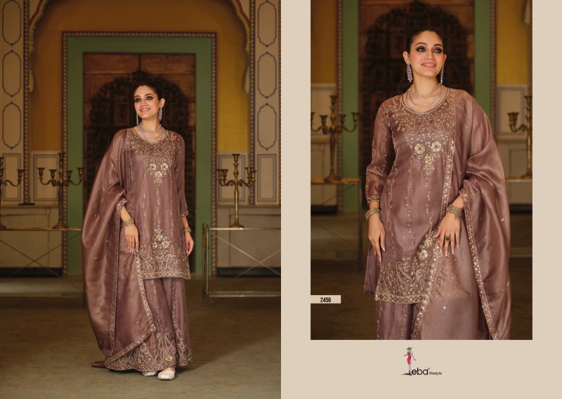 Sara By Eba Simar Silk Beats Embroidery Readymade Suits
